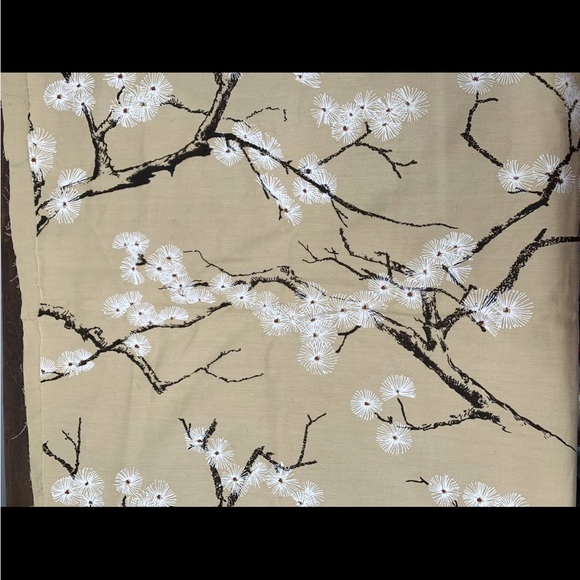 Vintage Other - Vintage 1979 Pacific Fabric Printers Designs By Shoji Belge Asian Tree Branches